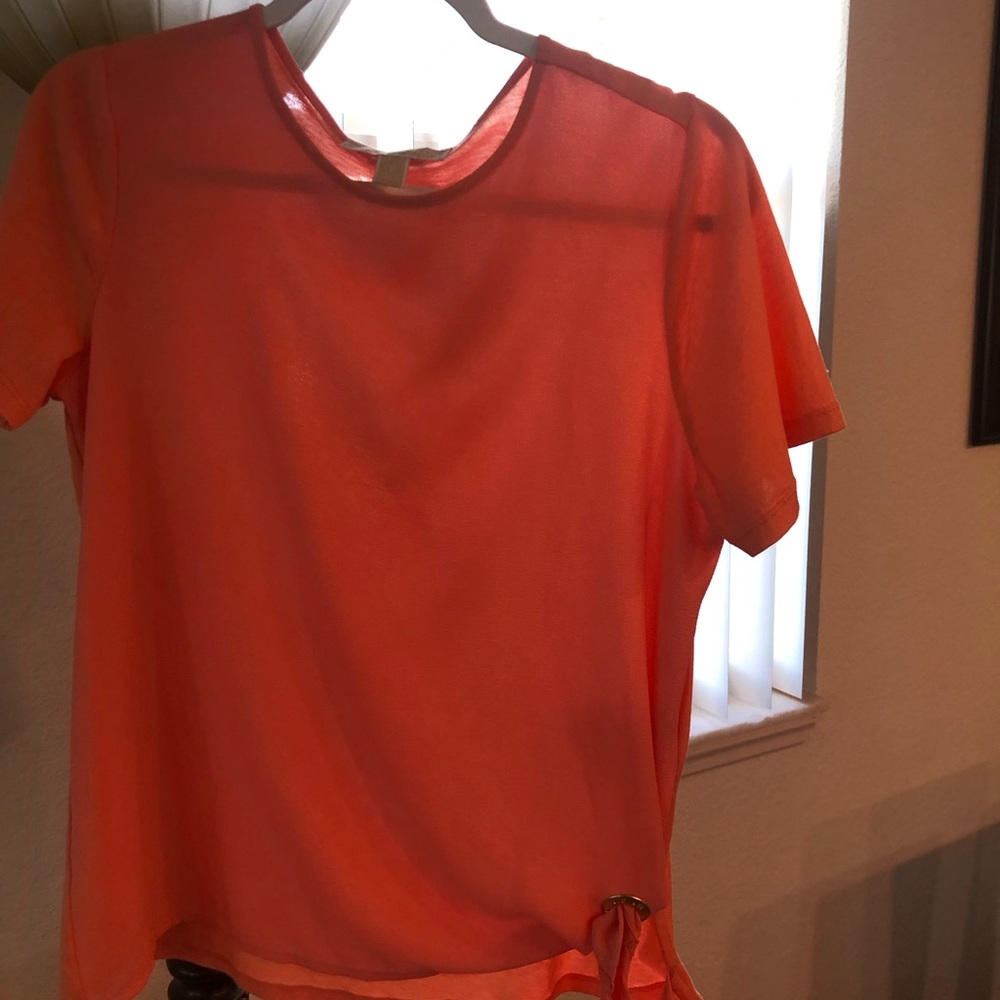 Michael Kors peach shirt